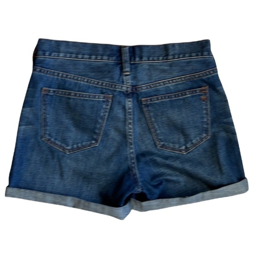 Madewell High Waisted Raw Hem/Rolled Hem Denim Jean Shorts Size 24 - Picture 2 of 8
